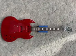 GIBSON SG STANDARD 61 GUITAR HUSK,VINTAGE CHERRY,REPAIRED