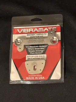 VIBRAMATE V7-LP FOR BIGSBY B7 TREMOLO AND GIBSON LES PAUL GUITAR.  ALUMINUM
