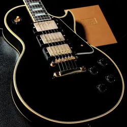 GIBSON CUSTOM SHOP HISTORIC COLLECTION 1957 LES PAUL CUSTOM 3-PICKUPS VOS EBONY
