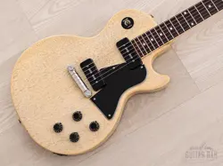 2002 GIBSON CUSTOM SHOP HISTORIC LES PAUL SPECIAL SINGLE CUT TV WHITE W/ CASE