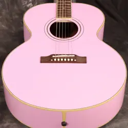 EPIPHONE INSPIRED BY GIBSON CUSTOM J 180 LS PINK EPIPHONE S N 23121500875