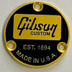 TOGGLE SWITCH BACK PLATE COVER FOR GIBSON LES PAUL GUITAR METAL GOLD EST-1894