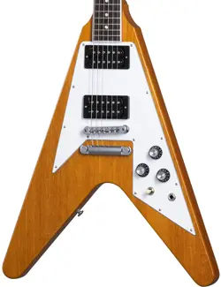 GIBSON 70S FLYING V ANTIQUE NATURAL W/CASE