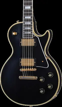 GIBSON CUSTOM SHOP 1968 LES PAUL CUSTOM REISSUE ULTRA LIGHT AGED EBONY W/CASE