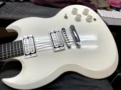 2013 GIBSON SG BARITONE ALPINE WHITE BUCKETHEAD LONG SCALE 27