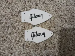 TWO 3 PLY WHITE/BLACK/WHITE TRUSS ROD COVER GIBSON FLYING V