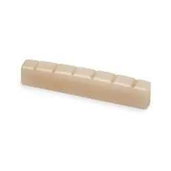 STEWMAC SLOTTED UNBLEACHED BONE NUT, FOR GIBSON GUITARS, NARROW STRING SPREAD...