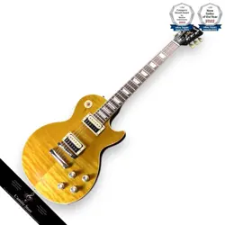 GIBSON SLASH LES PAUL STANDARD  AMBER FLAME MAPLE TOP 50S NECK PROFILE