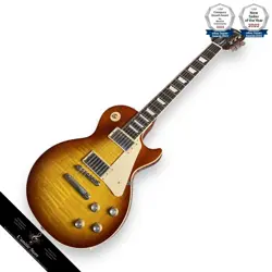 GIBSON LES PAUL STANDARD '60S  ICED TEA AA FIGURED MAPLE TOP HARD CASE