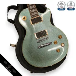 GIBSON LES PAUL STANDARD ELECTRIC GUITAR SPARKLE BLUE FROST METALLIC 2000 MODEL