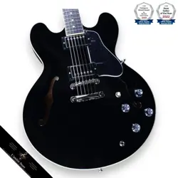 GIBSON ES335 2023 VINTAGE EBONY  ELECTRIC GUITAR ROSEWOOD FRETBOARD