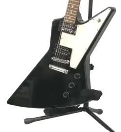 [GIBSON] EXPLORER 1976 BLACK MADE IN USA 2007 SOLID BODY ELECTRIC GUITAR W/CASE