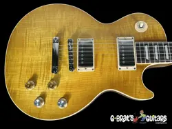 2024 GIBSON LES PAUL STANDARD KIRK HAMMETT GREENY FLAME TOP ~ GREENY BURST