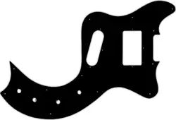 WD CUSTOM PICKGUARD FOR GIBSON MARAUDER DELUXE #03R BLACK/RED/BLACK