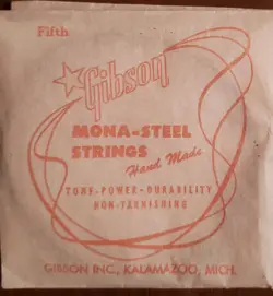 GIBSON GUITAR STRING - FIFTH - MONA STEEL HAND MADE IN USA VINTAGE NOS