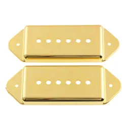 GOLD PAIR P90 DOG EAR BRIDGE & NECK PICKUP COVER FOR GIBSON DOGEAR