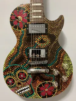CUSTOM HAND PAINTED GIBSON LES PAUL STUDIO GUITAR