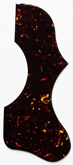 CRYSTAL SELF ADHENSIVE ACOUSTIC GUITAR PICKGUARD FIT FOR GIBSON J185 BROWN