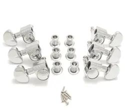 GROVER CHROME ORIGINAL 14:1 ROTOMATIC TUNERS FOR GIBSON®/EPIPHONE® GUITAR 102C