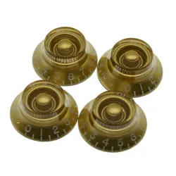 LP GUITAR BELL KNOBS 24 FINE SPLINE TOP HAT KNOBS FOR GIBSON LES PAUL GOLD