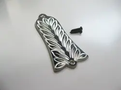 HAND ENGRAVING LEAF PATTERN ALUMINUM TRUSS ROD COVER FITS MOST GIBSON GUITARS