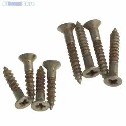 (8) MASTER RELIC AGED HUMBUCKER PICKUP RING MOUNTING SCREWS FOR GIBSON® GUITARS