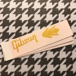 3PCS GIBSON DECAL WATERSLIDE TRANSFER GUITAR HEAD HEADSTOCK LOGO STICKER