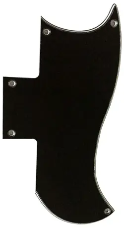 CUSTOM FOR GIBSON SG 61 GUITAR PICKGUARD SCRATCH PLATE,3 PLY BLACK