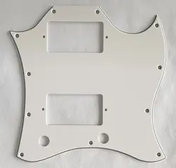 GUITAR PICKGUARD FOR GIBSON US SG STANDARD FULL FACE STYLE,3 PLY WHITE