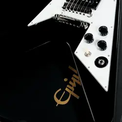 EPIPHONE INSPIRED BY GIBSON CUSTOM KIRK HAMMETT 1979 FLYING V EBONY (WEIGHT  3