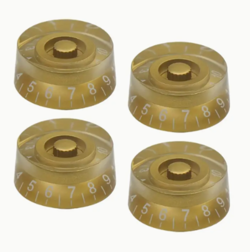 SET OF 4 GUITAR GOLD KNOBS SPEED TONE VOLUME CONTROL FOR LP SG GIBSON EPIPHONE