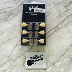 GIBSON PMMH-050 DELUXE YELLOW KEY TUNER SET VINTAGE NICKEL CRUSON GENUINE NEW
