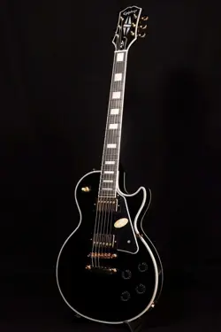 EPIPHONE INSPIRED BY GIBSON LES PAUL CUSTOM EBONY  S N 24091525386