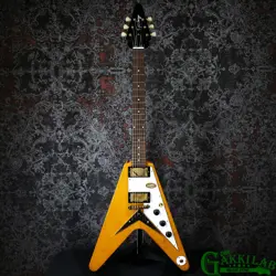 EPIPHONE INSPIRED BY GIBSON  1958 KORINA FLYING V AGED NATURAL MADE IN 2024  L