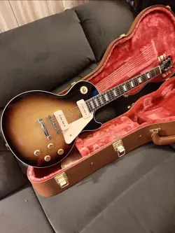 GIBSON LES PAUL STANDARD 50S P-90 PLAIN TOP ELECTRIC GUITAR, TOBACCO BURST