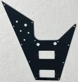 NEW GREAT- FOR FITS GIBSON FLYING V STYLE GUITAR PICKGUARD PARTS 3 PLY BLACK