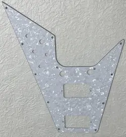 NEW GREAT- FOR FITS GIBSON FLYING V STYLE GUITAR PICKGUARD PARTS WHITE PEARL