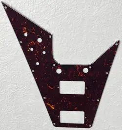 NEW GREAT- FOR FITS GIBSON FLYING V STYLE GUITAR PICKGUARD PARTS BROWN TORTOISE
