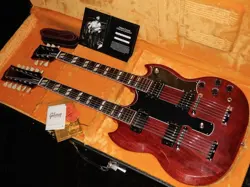 GIBSON CUSTOM SHOP JIMMY PAGE EDS-1275 DOUBLENECK VOS : '69 CHERRY