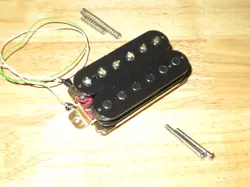 BLACK GOLD POLE HIGH GAIN HUMBUCKER PICKUP