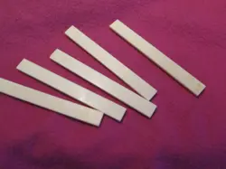 VINTAGE 2003 GIBSON CUSTOM SHOP NUT BRIDGE SYNTHETIC BONE BLANKS FOR LUTHIER LES