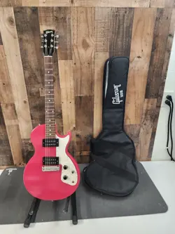 GIBSON USA 2017 M2 SOLID BODY ELECTRIC GUITAR, STRAWBERRY MILK WITH SOFT CASE