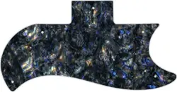 WD CUSTOM PICKGUARD FOR GIBSON 1961-1970 HALF FACE SG #35 BLACK ABALONE