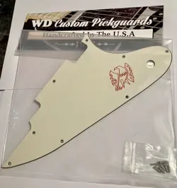 CUSTOM 3 PLY PARCHMENT PICKGUARD FOR 2018 GIBSON FIREBIRD STUDIO P90 W/DECAL 
