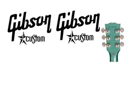GIBSON CUSTOM GUITAR DECAL HEADSTOCK RESTORATION WATERSLIDE LOGO 256