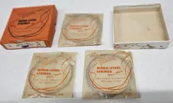 GIBSON MONA-STEEL STRINGS NO 240 3 UNUSED STRINGS