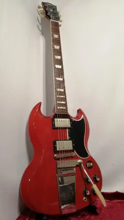 GIBSON CS HC '61 LES PAUL SG STANDARD REISSUE W/MAESTRO VIBRATO VOS