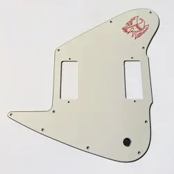 PARCHMENT 3 PLY PICKGUARD 2 PU GIBSON CUSTOM SHOP NON REVERSE FIREBIRD W/ DECAL