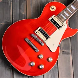 GIBSON LES PAUL CLASSIC ELECTRIC GUITAR  TRANSLUCENT CHERRY  UPGRADED MODEL