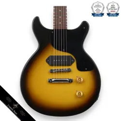 GIBSON 1989 LES PAUL JUNIOR DOUBLECUT TOBACCO SUNBURST P90 PICKUP